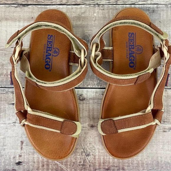 Sebago Cognac Sandals - Picture 1 of 3